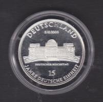 Németország 2005. "15 éves az egyesülés - Reichstag" Ag emlékérem 20g T:PP