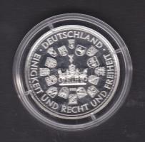 Németország 2005. "15 éves az egyesülés - Reichstag" Ag emlékérem 20g T:PP