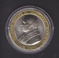 Vatikán DN. "II. János Pál pápa" bimetál emlékérem T:BU