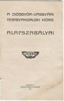1911 A Diósgyőr-vasgyári testgyakorlók köre alapszabályai; László nyomda