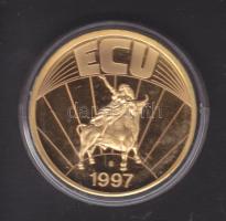 1997. Írország / Magánkiadás ECU aranyozott bicolor emlékérem T:PP tanúsítvánnyal!