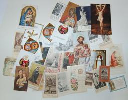 cca 1880-1930 35 db szentkép sok lithoval /5 holy-cards with many lithos