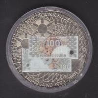 Hollandia 2001. "Holland Guldenek" Ag emlékérem T:PP Tanúsítvánnyal! / 32g