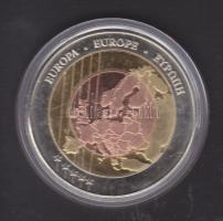 Európa 2008 "Ausztria-Svájc Labdarúgó Világbajnokság" multicolor emlékérem T:exPP