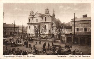 Czestochowa Sigismund church with fair
