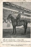 Praha; Jan Podlipny, winner of the 4th Sokol chamionship in 1901