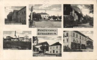 Hrusovany with railway station, the Emahof castle and sugar factory (EK)