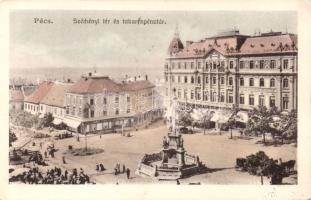 Pécs Széchenyi tér és Takarékpénztár