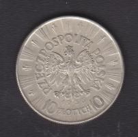 Lengyelország 1936. 10Zl "Jozef Pilsudski" Ag T:2-