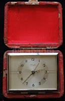 Működőképes antik Kienzle utazóóra tokkal
