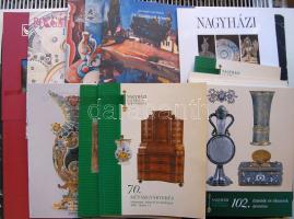 15 db klf árverési katalógus (művészeti, festmény, műtárgy, óra,ékszerek)