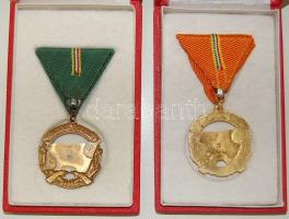 A Haza Szolgálatáért Érdemérem arany és bronz fokozata, szalaggal T:1/2 Eredeti díszdobozban!