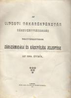 Újpesti takarékpénztár Rt. zárszámadása 1910. évről; Fuchs Antal és tsa. nyomdája