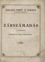 Debreczeni Termény- és Áruraktár Rt. zárszámadása az 1905/06 évről; Hoffmann és Kronovitz nyomdája