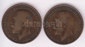 Nagy-Britannia 1912-1919. 1P (2x) T:3