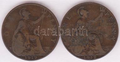 Nagy-Britannia 1912-1919. 1P (2x) T:3