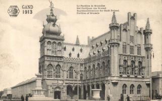 1913 Ghent, Gand; Exposition Internationale et Universelle /  international exhibition, Pavilion of Brussels
