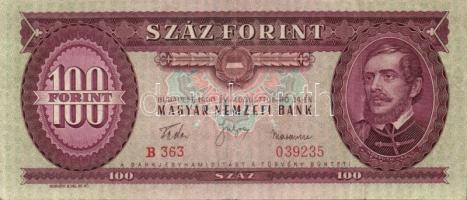 1951-1989. 50Ft (8x) klf évszámmal + 1949-1980. 100Ft (7x) klf évszámmal T:I-III