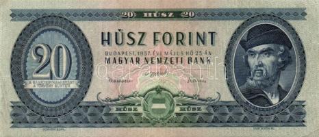 1957-1980. 20Ft (7x) klf évszámmal T:I többnyire