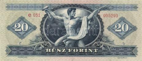 1957-1980. 20Ft (7x) klf évszámmal T:I többnyire