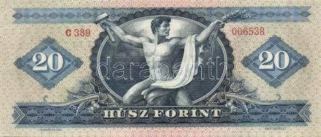1957-1980. 20Ft (7x) klf évszámmal T:I többnyire