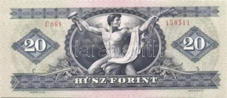 1957-1980. 20Ft (7x) klf évszámmal T:I többnyire