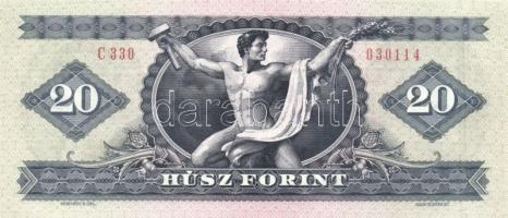 1957-1980. 20Ft (7x) klf évszámmal T:I többnyire