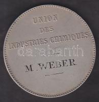 cca 1890 Lavosier ffém emlékérem "Union des Industries chimiques"