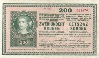 1918. 200K "A 2053" hullámos hátlappal T:II-