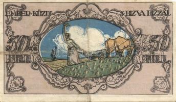 Sopron 1918. 50f utalvány T:III