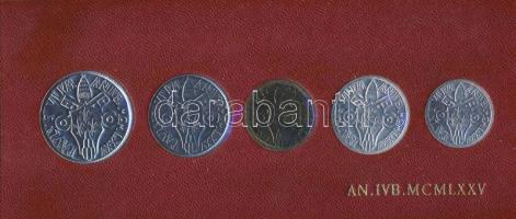 Vatikán 1973 1L-500L 5klf db, szettben, dísztokban T:BU