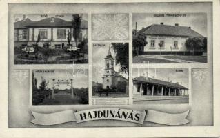 Hajdúnánás vasútállomással, szülőotthonnal és az Országos Stefánia Szövetség épületével (EB)