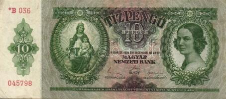 1936. 10P (7x) "*B" sorozat T:III