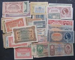 Több mint 70db főleg magyar bankjegy tétel, benne forintok, pengők, 1919. 20K, rubelek és más darabok! T:I-IV