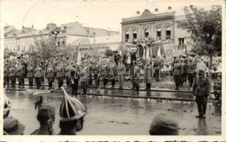 Marosvásárhely entry of the Hungarian troops with Horthy photo So.Stpl