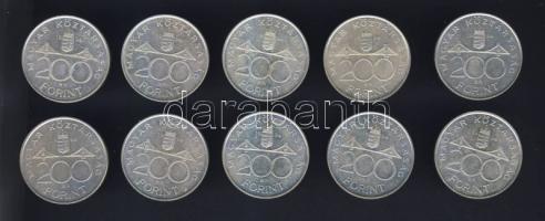 1994. 200Ft (10x) "Deák" Ag T:vegyes