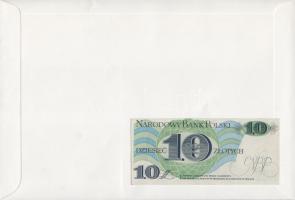 Lengyelország 1982. 10Zl dekoratív, nagyalakú bankjegyes, bélyeges borítékon, bélyegblokkal T:I