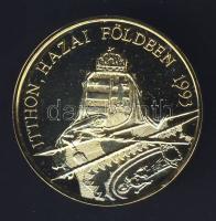 1993. "Horthy Miklós újratemetése" aranyozott ffém emlékérem T:PP Csak 3000db!