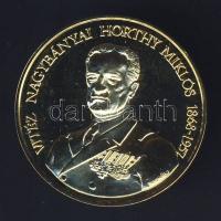 1993. "Horthy Miklós újratemetése" aranyozott ffém emlékérem T:PP Csak 3000db!