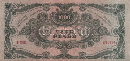 1945. 1000P (4x) egymásutáni és kis léptékű sorszámmal! T:I