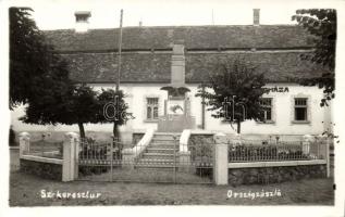 Székelykeresztúr Town hall and National flag photo