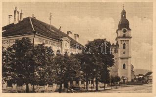 Szepesbéla Hotel Béke and church