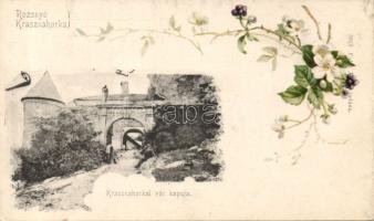 Krasznahorka castle entrance litho