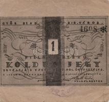 Győr 1f koldusjegy, kisebb beszakadásokkal T:II RR! Adamovszky katalógus ár: 40.000Ft!