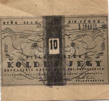 Győr 10f koldusjegy T:III+ RR! Adamovszky katalógus ár: 40.000Ft!
