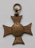 1912-1913. Mozgósítási kereszt mellszalag nélkül T:2-