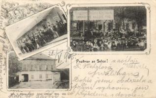 Selc with Railway station and the Restaurant of Václav Kapitán (EK)