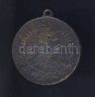 1896. "Milleniumi emlék-Ferenc József" Br emlékérem T:3 ph.