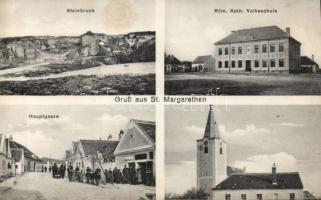 Szentmargitbánya (St. Margarethen) with stone pit (Rb)