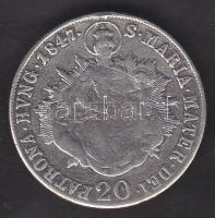 1847B 20Kr Ag I.Ferdinánd T:3